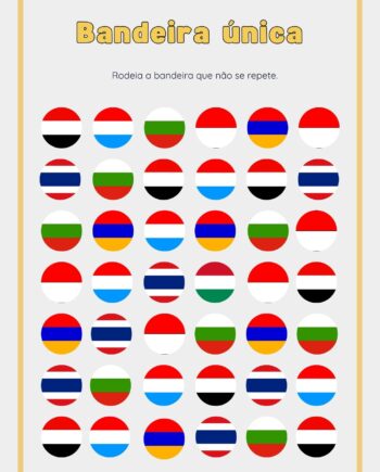 Atividade nº 5 do ebook "Bandeiras do Mundo_ Livro de atividades" para idosos e cuidadores informais.
